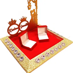 rn collection Couple Lamp Platter Cutomized Wood Decorative Platter image 2