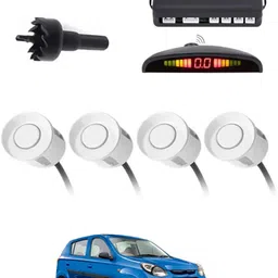 zplus 4White Parking Sensor With LED Display Increased Safety For Car-12 Safety of Passengers/Car One Alarm Kit-1736 Parking Sensor-picture-15