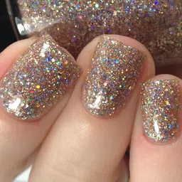 florero Glitter Nail Polish for Women & Girls Shimmer Gold image 4