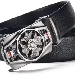 luxury leather Boys Casual, Formal, Evening, Party Black Texas Leatherite Belt-picture-17