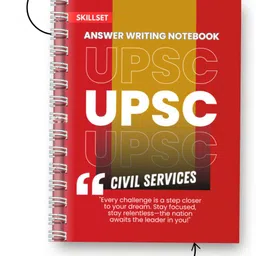 skillset UPSC ANSWER WRITING COPY A4 Notebook 200 Pages image 5