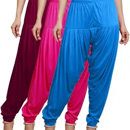 afra Cotton Blend Solid Patiala-picture-31