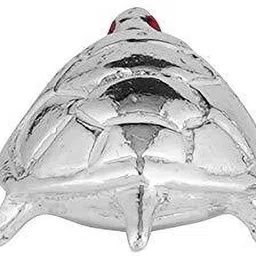 dhruvs collection 925 Pure Silver Solid Tortoise in Oxidized Finish for Home Temple & Decor Decorative Showpiece - 10.5 cm image 4