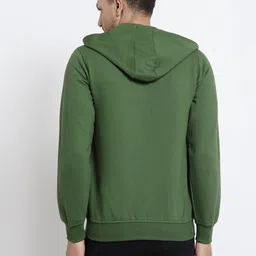 kalt Men Full Sleeve Self Design Hooded Sweatshirt image 2