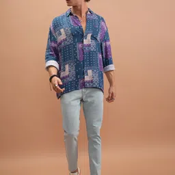highlander Men Tapered Fit Mid Rise Blue Jeans image 2