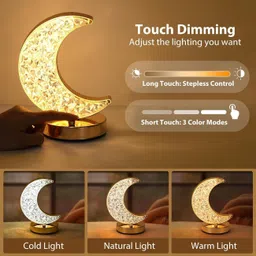 cheaper shop Crystal Diamond Night Light -16 Color RGB Changing LED Lights USB Remote Table Lamp image 4