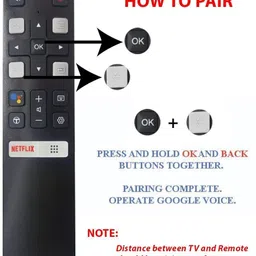 Tech Vibes Remote Compatible with TCL Smart TV Remote with Google Assistant & Voice Command TCL RC 802V Remote Controller image 4