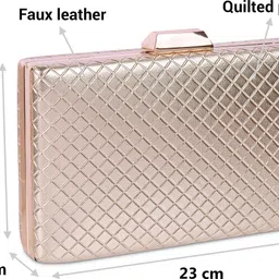 metro Casual Gold Clutch image 2