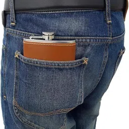 imtra fashion Pocket Hip Flask Stainless Steel and PU Leather Hip Flask image 5