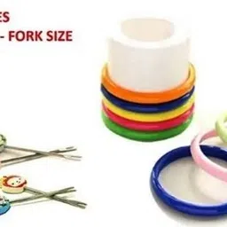 aadya shoppings Cartoon Shaped Stainless Steel Fruit Fork Set with Round Stand Stainless Steel Fruit Fork image 4