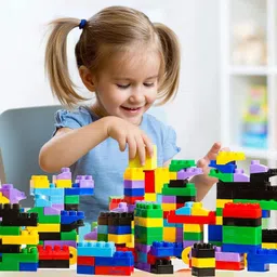 arizon 100% Best Quality GIFT (84 Pieces +16 Tyres) 100 Pcs Building Blocks image 1