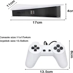 NOWAIT Classic Tv Video Game 8 Bit Console PS5 Model With Inbuilt 453 Games Non Repeat 1 GB with 453 Games image 2