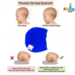 chinmay kids Mustard Seeds Solid Baby Pillow Pack of 1 image 3