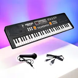 just97 61-Keys Musical Piano with Mic for Kids Analog Portable Keyboard For Kids_A29 image 1