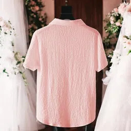 gurukrupa creation Men Night Suit Set Pink Self Design image 3