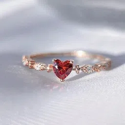Mushk 925 Radiant Ruby ring Sterling Silver Ring image 3