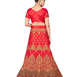 here&now Embroidered Semi Stitched Lehenga Choli image 3