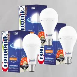 cromonik (Pack of 3)-Compact Design Rechargeable 12W Bulb 4 hrs Bulb Emergency Light image 1