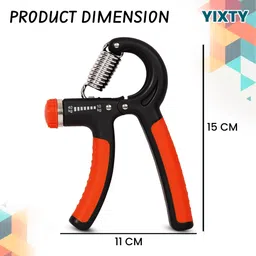 yixty Fitness Combo Of Skipping Rope with Hand Grip for Body Workout Fitness Accessory Kit Kit image 3