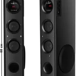 Qcluellu 214 =FG TOWER SPEAKER DJ Sound Stereo bass Built-in FM 80 W Bluetooth Tower Speaker image 2