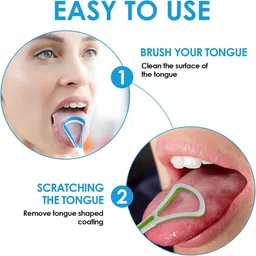 deal nut Manual Toothbrush for Kids with Tongue Cleaner, Toothbrush with Soft Bristles Extra Soft Toothbrush image 4