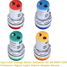 eastra Digital 4pcs Voltage Meter Indicator AC 60-500V LED Voltmeter Voltmeter image 4