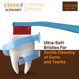 clove 4160 Bristles Toothbrush for Sensitive Teeth & Gums Diamond shaped Head Premium Ultra Soft Toothbrush image 2