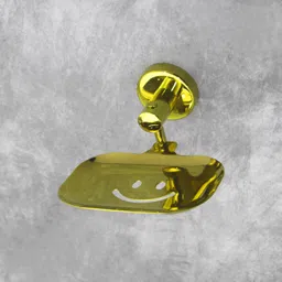 rab BATH SET SMILEY- GOLD- 1 SET( 1TOWEL ROD, 1 SOAP DISH, 1 TMBLR, 1 NAPKIN HOLDER 24 inch 1 Bar Towel Rod image 2