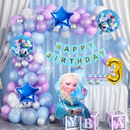 aniloons Elsa Princess Birthday Party Decorations Set,-picture-18