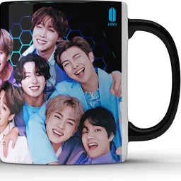 unbounded company BTS Army Bangtan Boys Black Ceramic Coffee Mug-picture-25