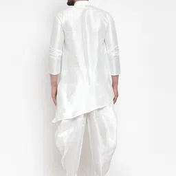 abh lifestyle Men Pure Silk Kurta Dhoti Pant Set image 2