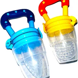 NEW BORN BABY FEEDER SET-2 NIBBLER FOR BABY USE SILICON NIBBLER-MULITCOLOR Feeder-image-5