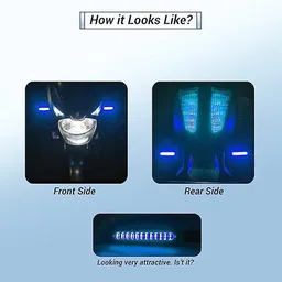 prime zone Front, Rear LED Indicator Light for Bajaj, Hero, Honda, TVS, Suzuki, Universal For Bike Universal For Bike image 5