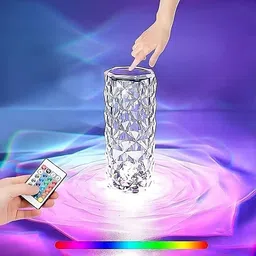 RuHaNest Crystal Lamp Rose Diamond Lamp LED RGB 16 Colors USB Remote and Touch Control Table Lamp-image-78