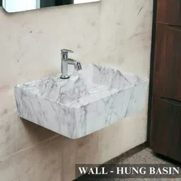 delta Table Top & Wall Mount Ceramic WashBasin(05) with Waste Pipe & Coupling set (16*12*5)(T)(M05) Table Top Basin image 2