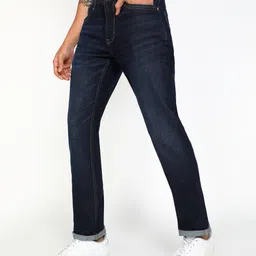 flying machine Men Tapered Fit Mid Rise Blue Jeans image 3