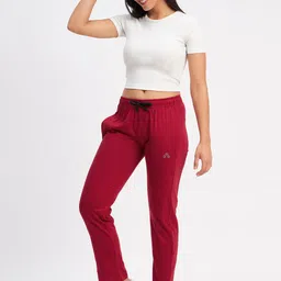 ds fashion Pack of 2 Women Solid Grey, Maroon Track Pants image 5