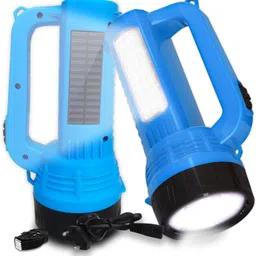 pick ur needs Solar Rechargeable Long Range Torch Search 50w Laser+14SMD Side 6 hrs Torch Emergency Light image 1