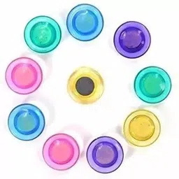 crazygol 30 MM Colour Magnet Button 30 mm Round Magnetic Button Fridge Magnet, Magnetic Paper Holder, Multipurpose Office Magnets Pack of 1 image 1