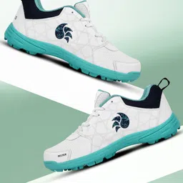 DSC Belter Cricket Shoes, Size: 6 UK / 7 US /40 EU, (Sea Green & White) Cricket Shoes For Men-picture-12