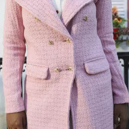 pinacolada Suede Solid Coat For Women image 4