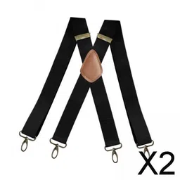 club bollywood The Style Sutra 2xSuspenders for Men Unisex Elastic Straps Trouser 4 Clips x Shaped 3.5cm Wide black|Clothing Shoes & Accessories | Mens Accessories | Suspenders Braces image 2