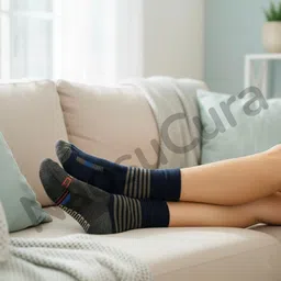 naosucura Men Graphic Print Mid-Calf/Crew image 2