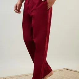 sleepz by raymond Relax Fit, Woven fabric, Lounge Pants Men Pyjama image 3
