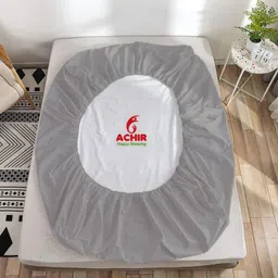 achir Queen Size Fitted Terry Cotton Breathable, Stretchable, Waterproof Mattress Cover image 5