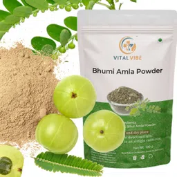vital vibe Bhuiamlaki Powder ( Bhumi Amla Powder ) - 100 g image 2