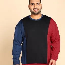 metronaut plus Men Full Sleeve Color Block Hooded Sweatshirt-picture-30