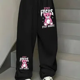 lveorch Women Printed Black Track Pants-picture-13