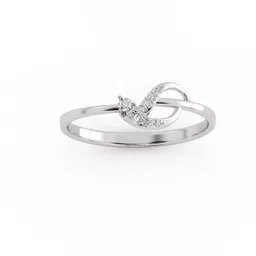 avsar AVR1082WB 14kt Cubic Zirconia White Gold ring-image-0