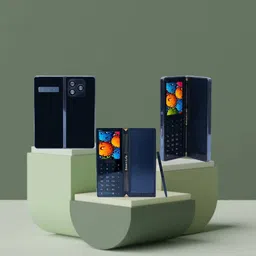 snectian Fold 2.8 Phone Dual Sim Keypad Mobile Call & SMS Indicator image 5